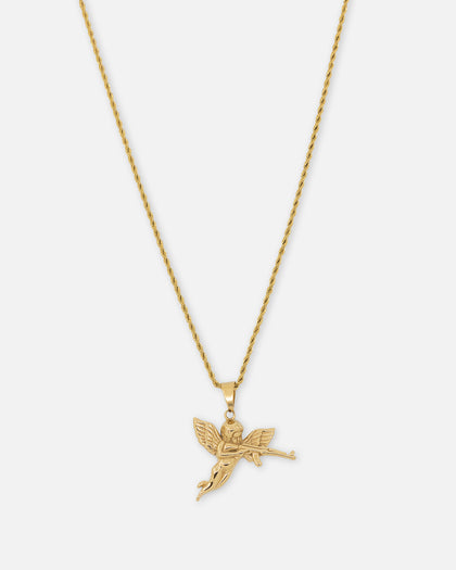 Saint Morta Jilted Cupid Pendant Gold