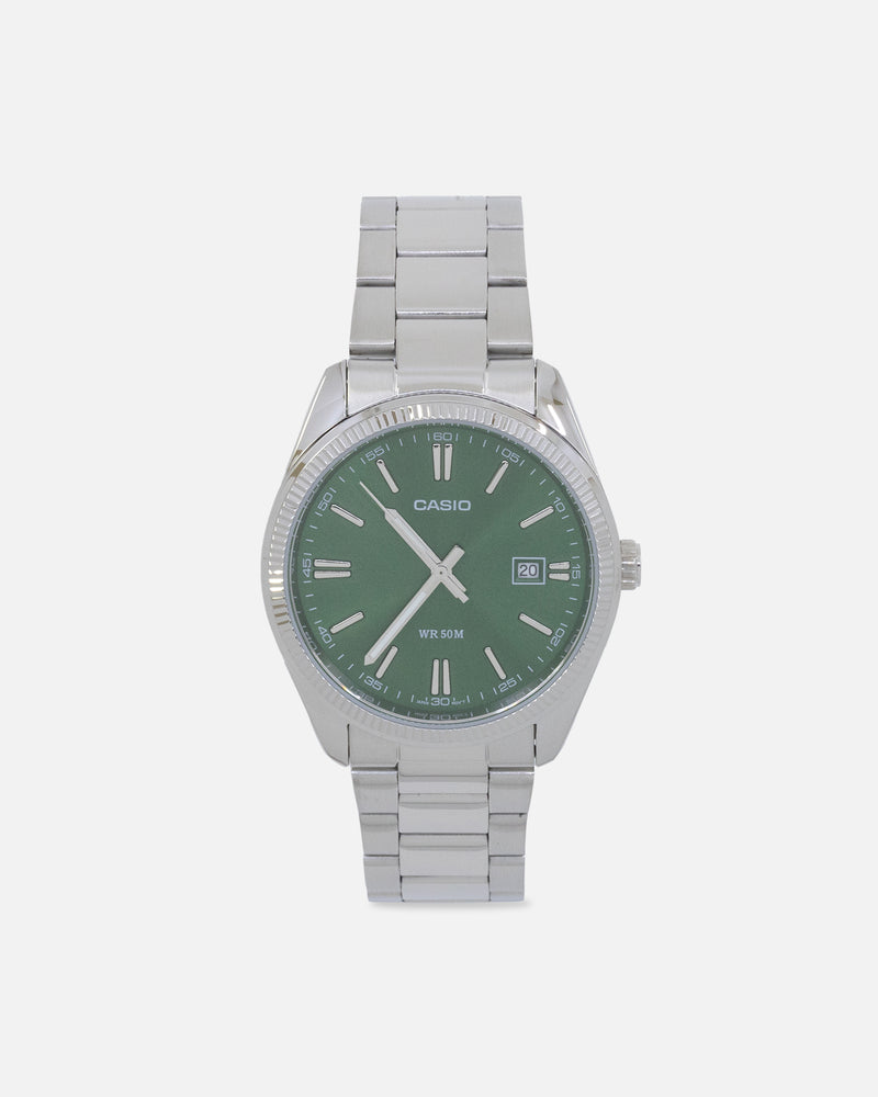 Casio MTP302PD-3A Watch Green/Silver