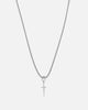 Saint Morta Dagger Franco Necklace White Gold