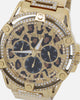 Guess Mainline King Crystal Leopard Bracelet '40th Anniversary' Watch Gold