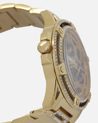Guess Mainline King Crystal Leopard Bracelet '40th Anniversary' Watch Gold