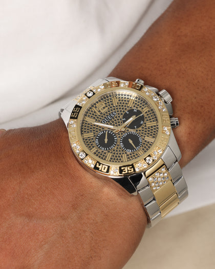 Guess Mainline Women's Majesty Crystal '40th Anniversary' Watch Gold