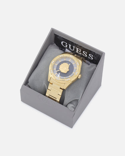 Guess Mainline Beast Crystal Bracelet Watch Gold