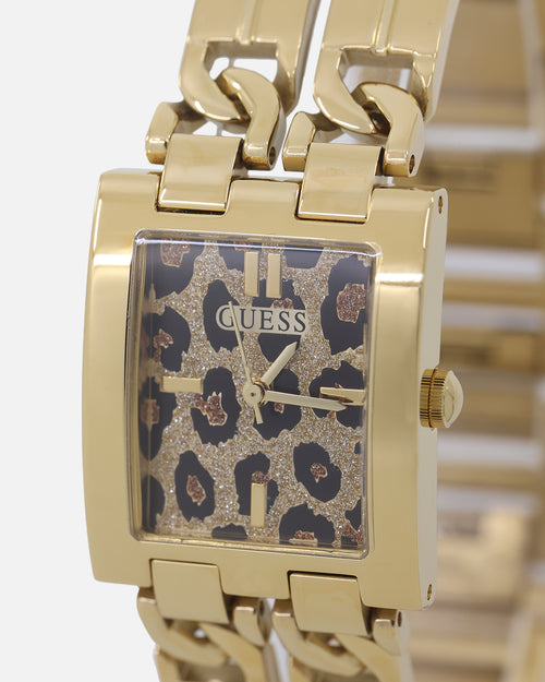 Guess Mainline Women's Mod ID Leopard Watch Gold