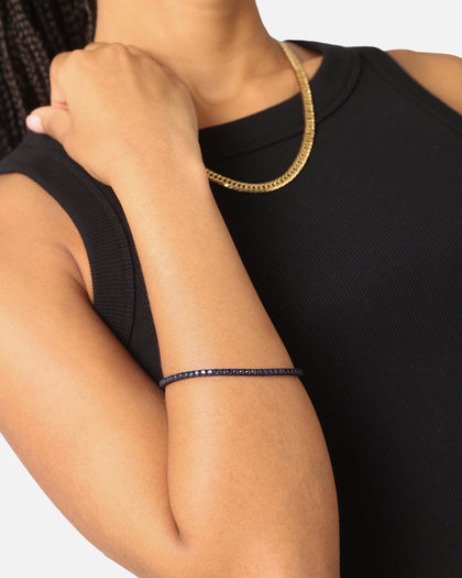 Guess Mainline Blue Tennis Logo Bracelet Multi