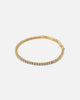 Guess Mainline Gold Tennis Logo Bracelet Multi