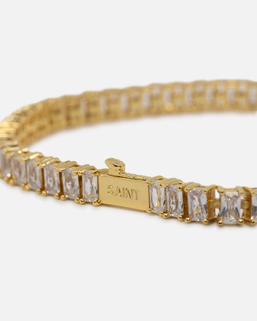 Saint Morta Iced Baguette Bracelet Iced Gold