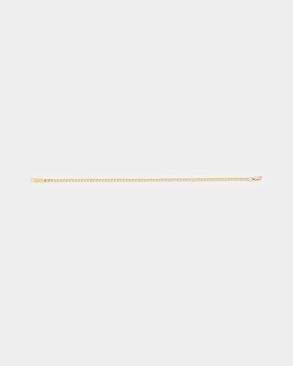 Saint Morta 3mm Cuban Bracelet Gold