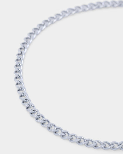 Saint Morta 3mm Cuban Bracelet White Gold