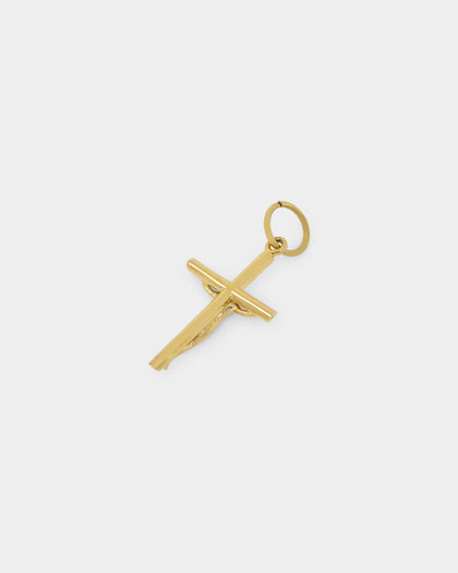Saint Morta Crucifix Pendant Gold