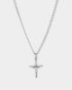Saint Morta Crucifix Pendant White Gold