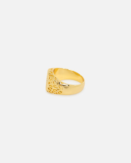 Saint Morta Iced Championship Ring Iced Gold