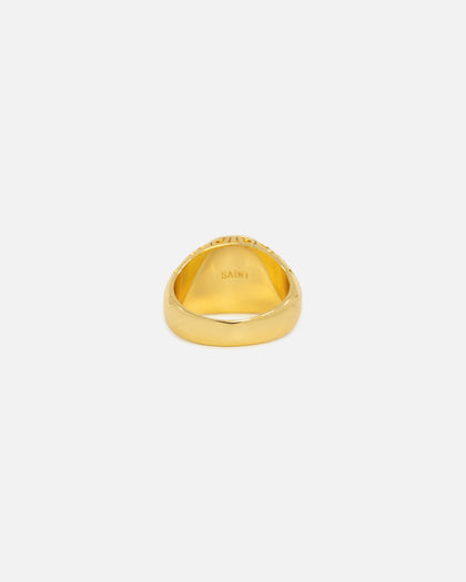 Saint Morta Iced Championship Ring Iced Gold