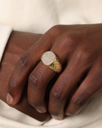 Saint Morta Iced Championship Ring Iced Gold