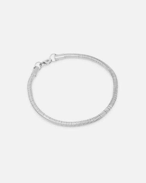 Saint Morta Snake Chain Bracelet White Gold