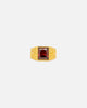 Saint Morta Stone Champioinship Ring Gold/Garnet