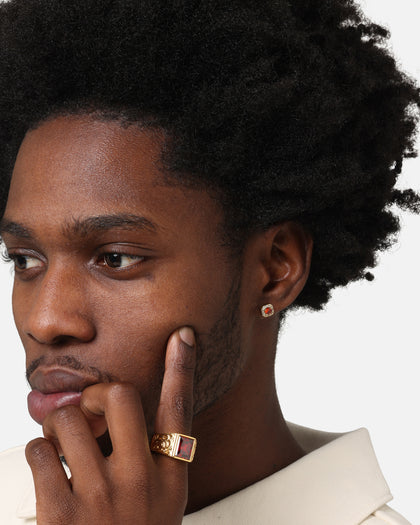 Saint Morta Stone Champioinship Ring Gold/Garnet