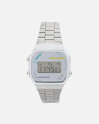 Casio A168WEPC-7A X Pac-Man Watch Silver