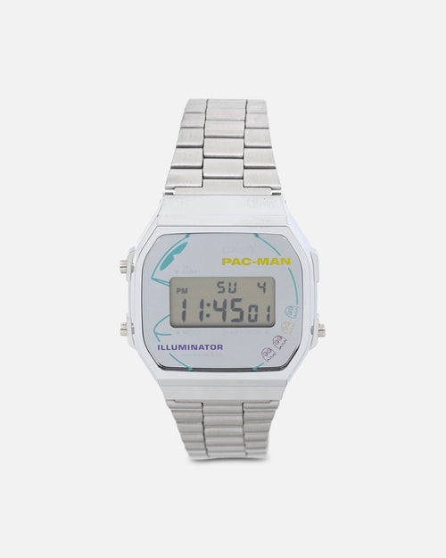 Casio A168WEPC-7A X Pac-Man Watch Silver