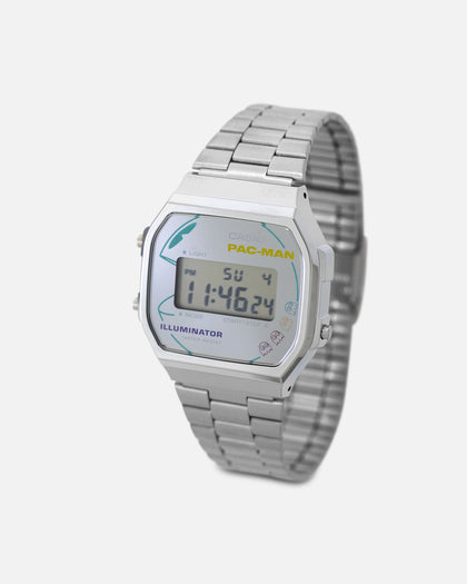 Casio A168WEPC-7A X Pac-Man Watch Silver