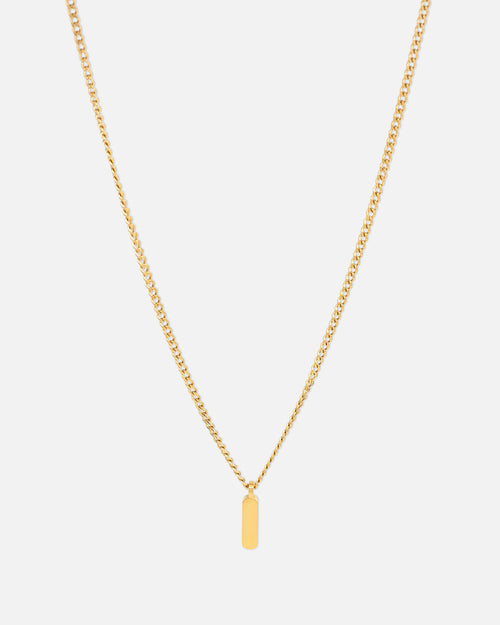 Saint Morta Bar Totem Pendant Chain Gold