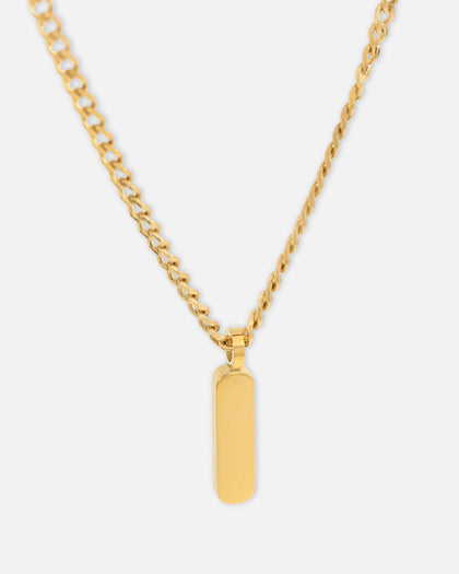 Saint Morta Bar Totem Pendant Chain Gold