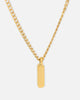 Saint Morta Bar Totem Pendant Chain Gold