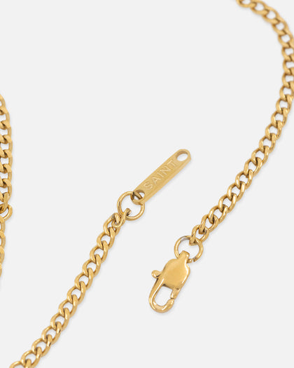 Saint Morta Bar Totem Pendant Chain Gold