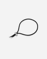 Saint Morta Cord Toggle Bracelet Black/White Gold