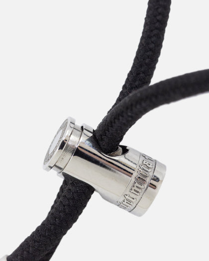 Saint Morta Cord Toggle Bracelet Black/White Gold