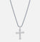 Saint Morta Iced Cross Pendant White Gold