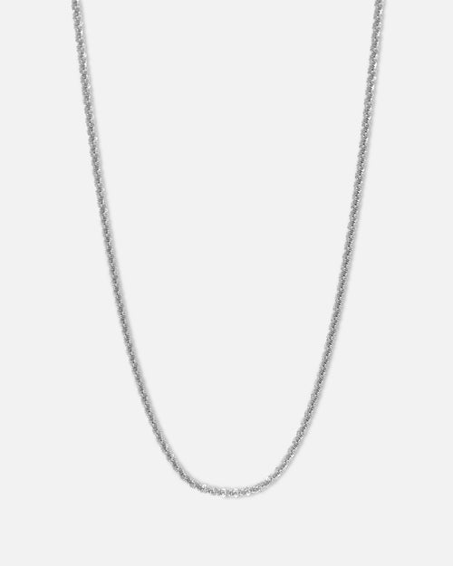 Saint Morta Popcorn Chain White Gold