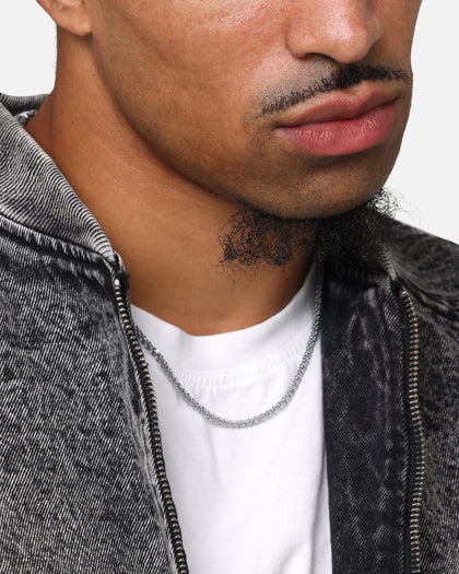 Saint Morta Popcorn Chain White Gold