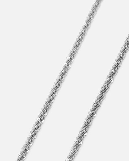 Saint Morta Popcorn Chain White Gold