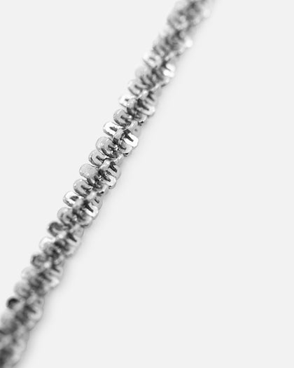 Saint Morta Popcorn Chain White Gold