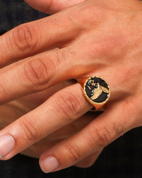 Saint Morta Doves Ring Gold