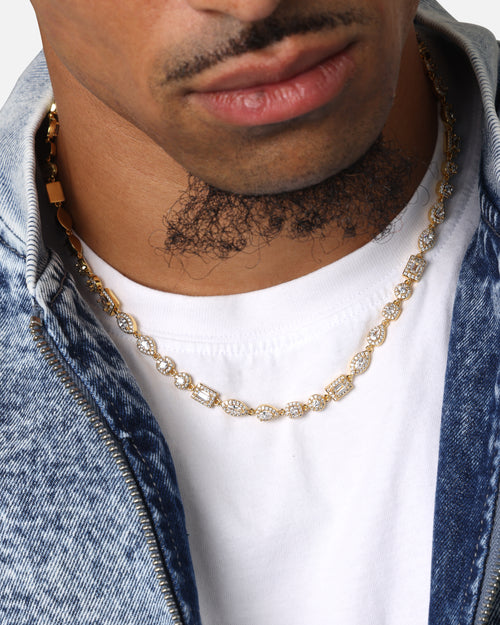 Saint Morta Iced Cluster Chain Iced Gold