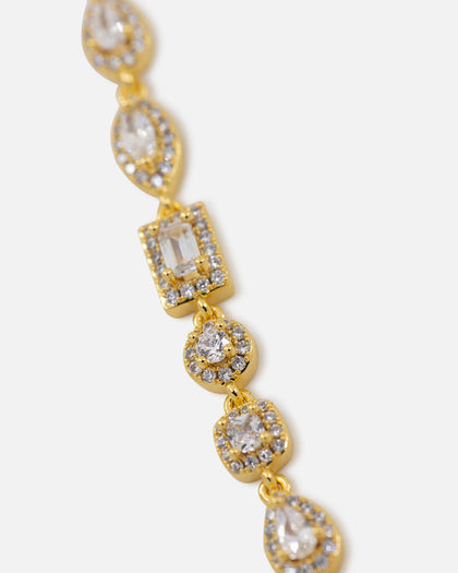 Saint Morta Iced Cluster Chain Iced Gold