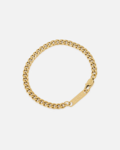 Saint Morta Miami Cuban Chain & Bracelet Bundle Gold