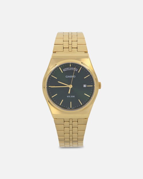 Casio MTPB146G-3A Watch Green/Gold