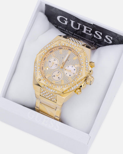 Guess Mainline Fury Glitz Bracelet Watch Gold