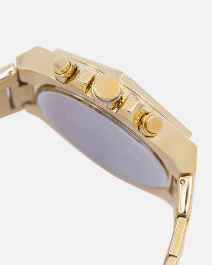 Guess Mainline Fury Glitz Bracelet Watch Gold