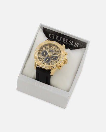 Guess Mainline Majestic Crystal Watch Gold/Green