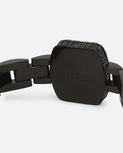 Guess Mainline 16mm Lion Crystal Bracelet Silver