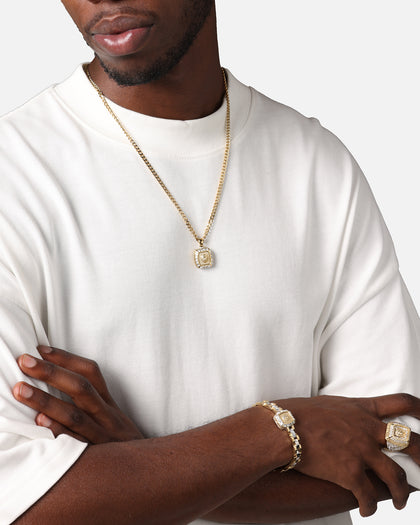 Guess Mainline 16mm Lion Crystal Bracelet Gold