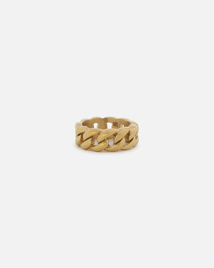 Saint Morta Cuban Ring Gold