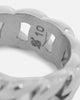 Saint Morta Cuban Ring White Gold