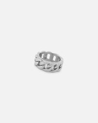 Saint Morta Cuban Ring White Gold