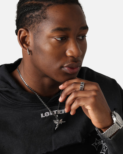 Saint Morta Cuban Ring White Gold