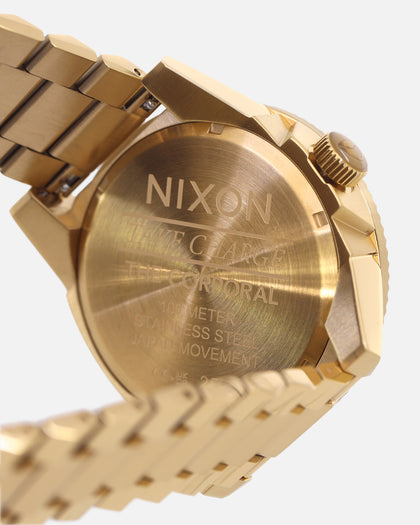 Nixon Corporal Stainless Steel Watch Gold/Turquoise